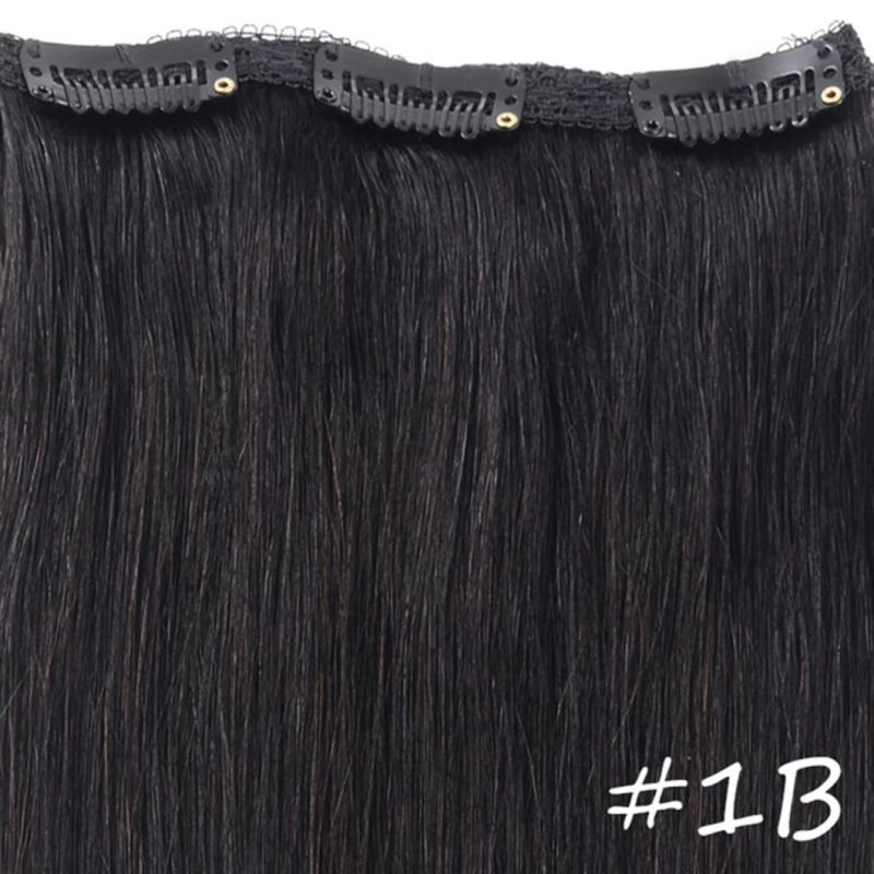 Water Wave Clip in Hair Extensions Machine Made Remy Brazilian Human Hair Head Set Clip in 8/613 27/613 20 Inches