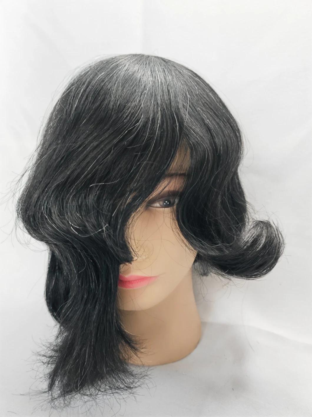 2022 Comfortable Injected Poly Grow-Looking Most Natural Custom Made Human Hair Toupee