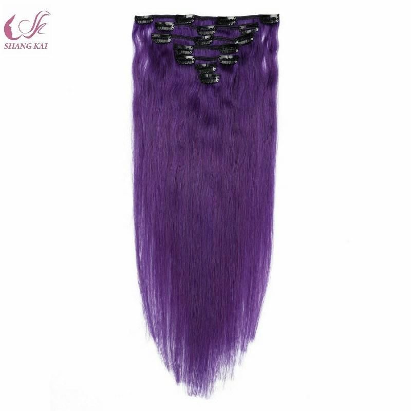 Beauty Brazilian Human Hair Extension Clip Hair Extension Brazilian Virgin Human Hair