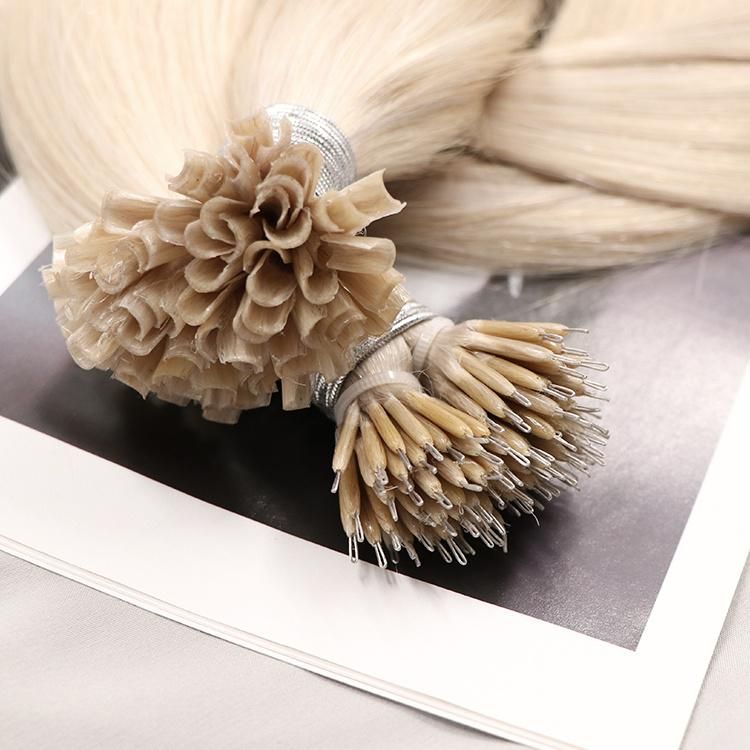 12A Double Drawn 100% Raw Virgin Straight Remy Nano Ring Hair Extension #613