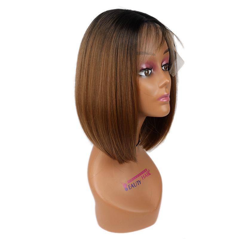 Hot Products Wholesale 613 Blonde Short Lace Front Wig Ombre Synthetic White Bob Wigs