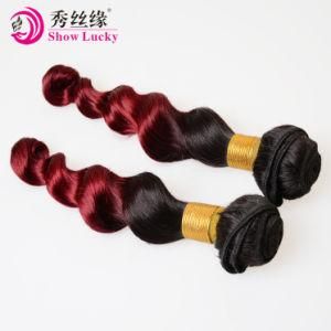 Xuchang Supply European Ombre #1b/Bug Hair Cheap Price 10A Human Hair Product Loose Wave