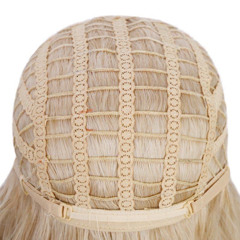 Kakifashion China Hair 613# Color Short Wave Bob Wig with Neat Bangs for Black and White Women for Cosplay Party