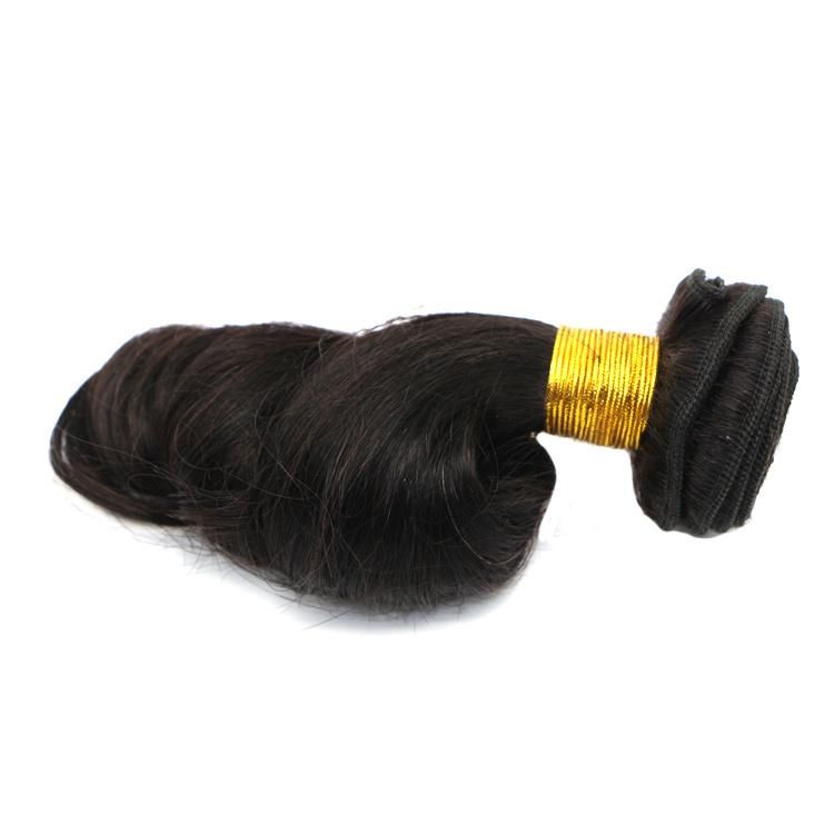 Cheap 1b Color Loose Wave Brazilian Remy Human Hair Weave