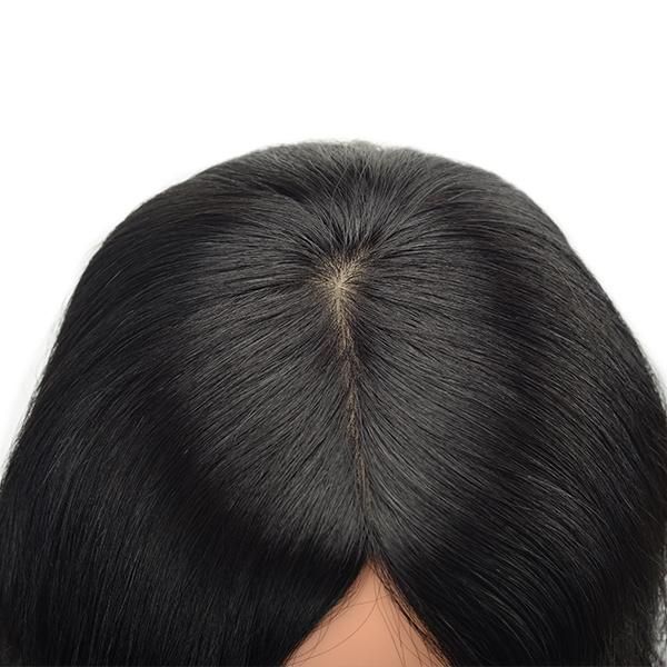 Short Layer Long Hair Wavy European Hair Natural Human Hair Toupee