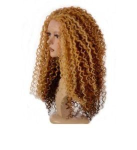 Long Curly Synthetic Wig for Chemical Fiber Fleeciness Bang Wig