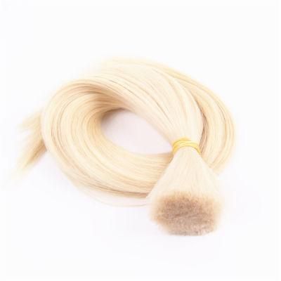 Top Quality Full Cuticle Russian Slavic Blond Human Hair Bulk Braiding Hai