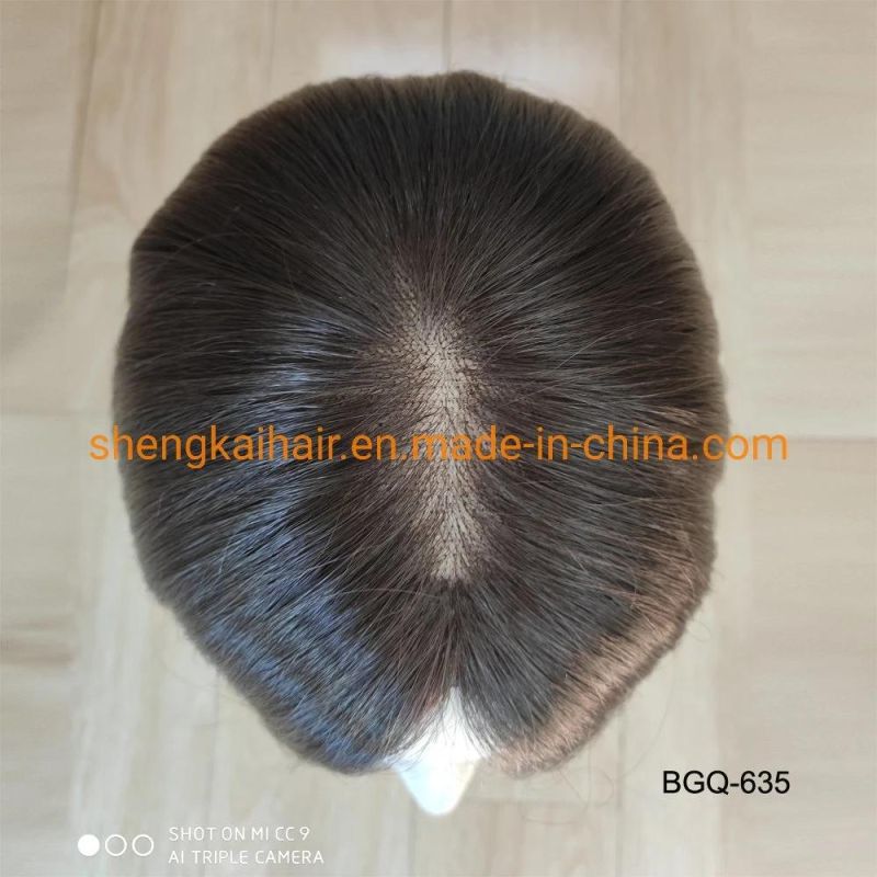 Wholesale Human Hair Synthetic Hair Mixed Handtied Synthetic Hair Wig