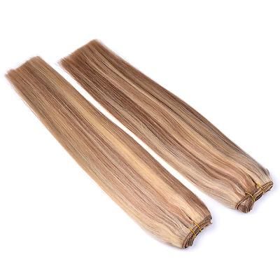 Wholesale Cheap Piano Color Grey Color Human Hair Machine Weft