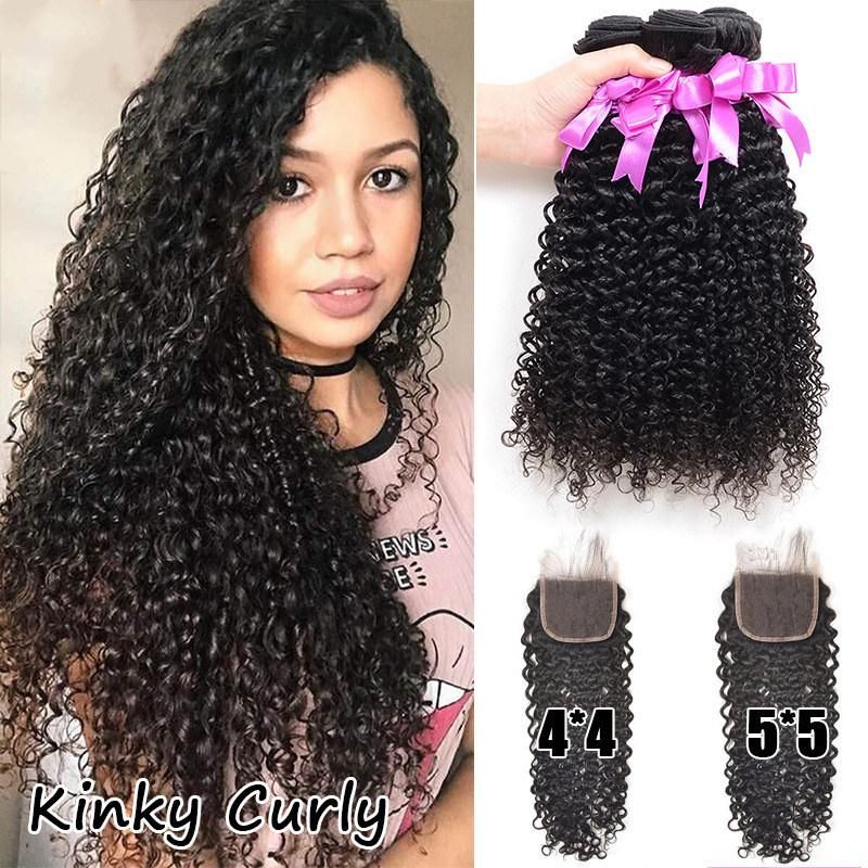 Water Wave, Deep Wave, Deep Curly, Straight Human Hair Bundles Hair 100% Unprocessed Hair Bundle Different Colors with Double Drawn for Black Women 28"