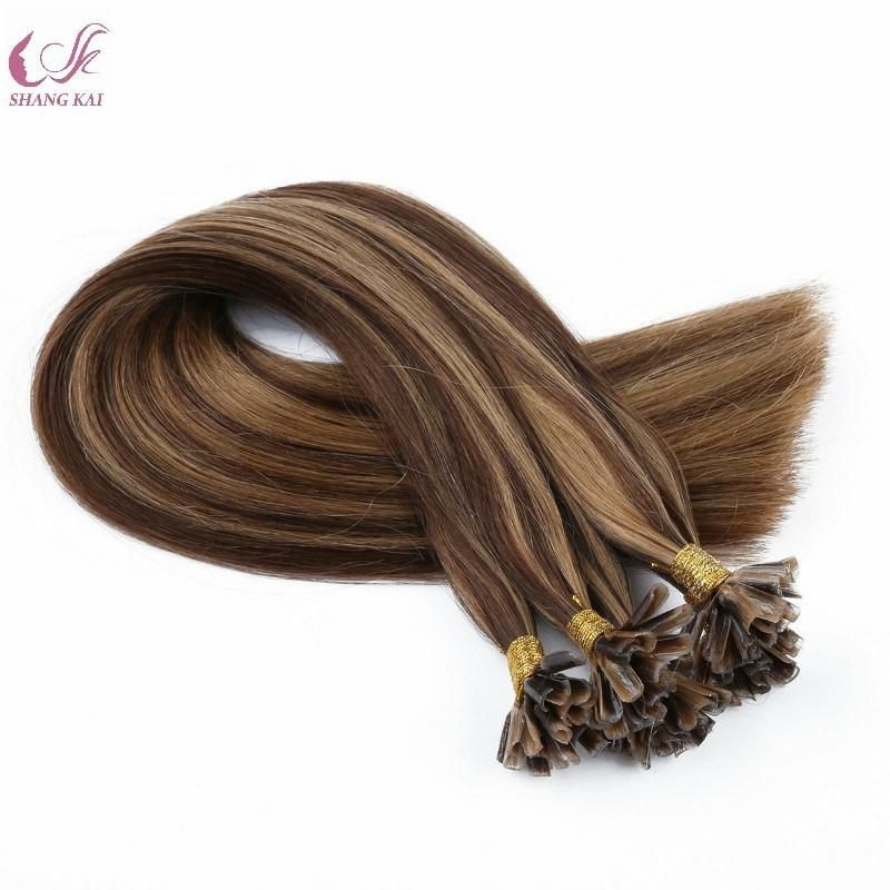 Best Quality 100% Virgin Remy Hair Full Cuticle Russian Hair U Tip Keratin Piano Color Human Hair Extension