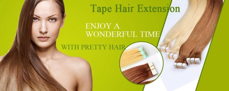 Double Drown 12A Grade 100% Human Virgin Remy Hair Tape in Hair Extensions