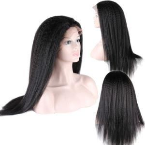 Silk Top 150 Density Yaki Human Hair Full Lace Wig for Black Women