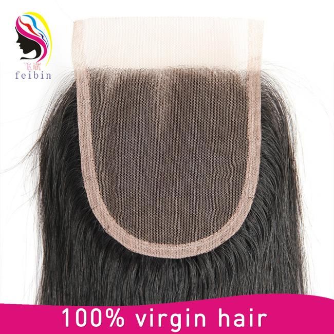 Wholesale Price 6A Unprocessed Brazilian 4X4 Human Lace Closures