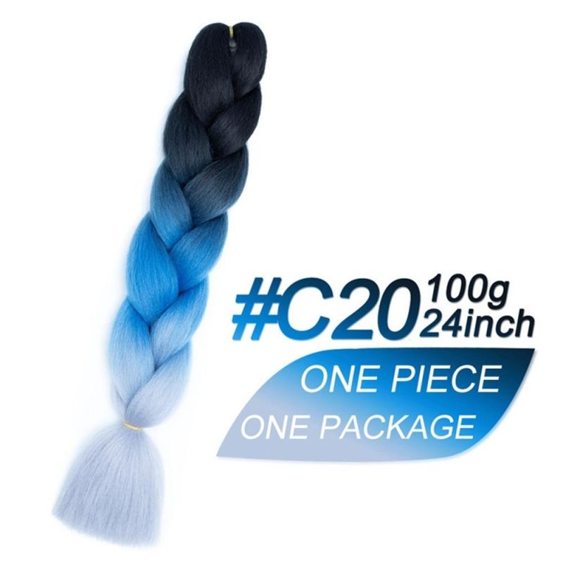 Kbeth Hot Selling Jumbo Braid Ombre Wholesale Braiding Hair 100g Crochet Braids Hair Bulk 30 Inch Synthetic Hair Extensions in Stock
