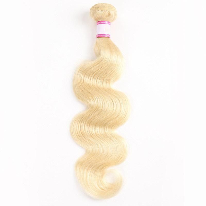 613 Remy Hair Blonde Color 100g10A Human Hair Bundles Down Drawn Hair Extension Body Wave Hair Bundles for Black Women with 22"