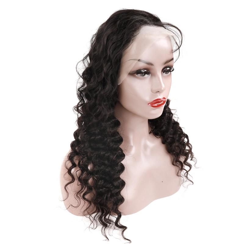 Deep Wave Virgin Brazilian Human Hair Lace Wig