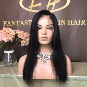 Best Sales Silk Base Virgin Hair Yaki Full Lace Wig in Pre-Pluck Natural Hair Line with Factory Price Fw-008