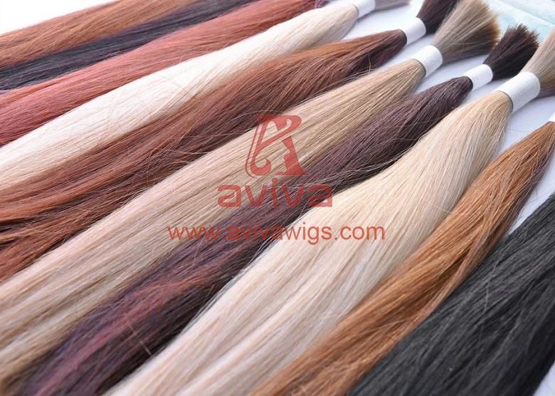 Chinese Virgin Remy Cuticles Intact Hair Extention Raw Human Hair Bulk