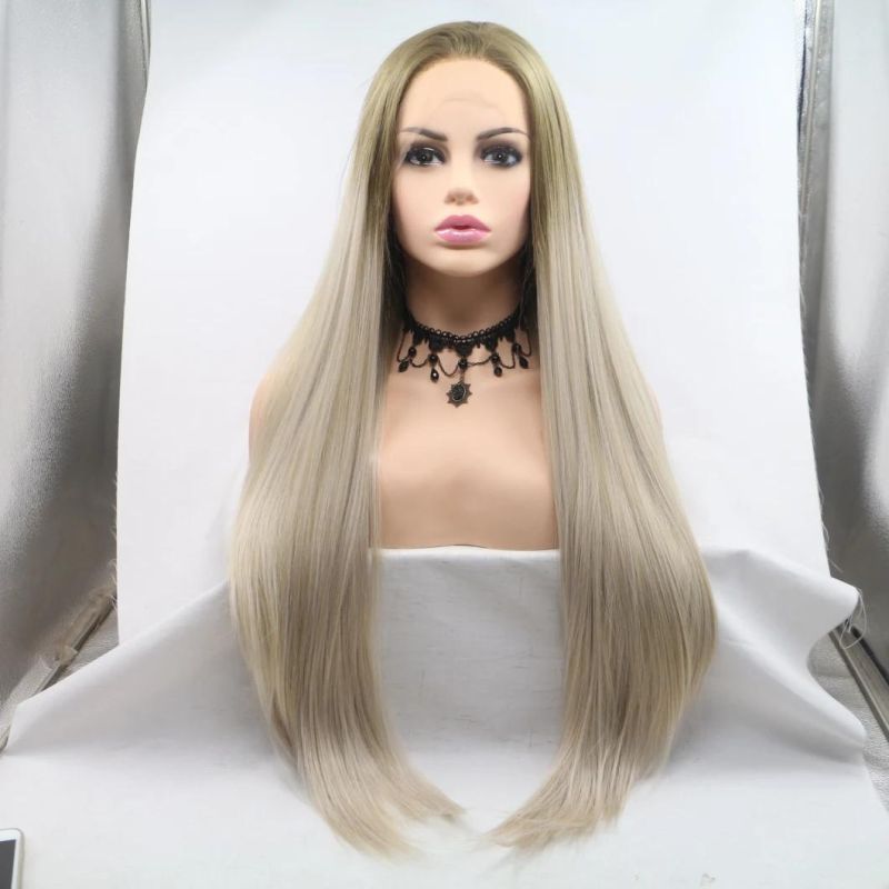 Factory Vendor High Quality Synthetic Wigs Lace Frontal Wig