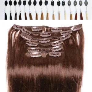 22&quot;/70g Clipin Extensions Human Hair for African American