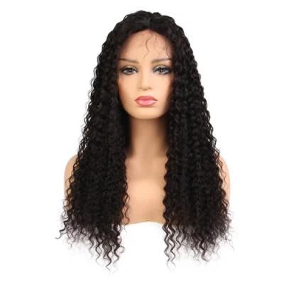 Long Hair Kinky Curly Lace Frontal Wigs with Transparent Lace