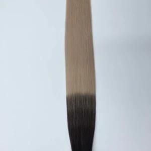 Ombre 1/Grey Us PU Tape Skin Weft Brazilian Virgin Human Hair Extensions