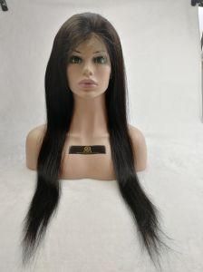100% Human Virgin Hair Peruvian Hair of Lace Front Wig/Full Lace Wig with 1b Color