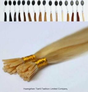 Silky Straight Hair 100% Human I-Tip Hair Bulk Extension