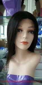 Wholesale Human Hair Straight Lace Front Wig (RLS-008)