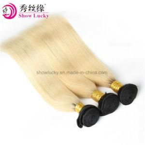 Wholesale Two Tone Colored Dark Root 1b/613 Brazilian Virgin Human Hair Weaving Straight Ombre Hair