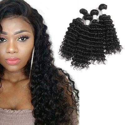 Chinese Factory Bundle Hair Deep Wave Closure with Bundles Wig