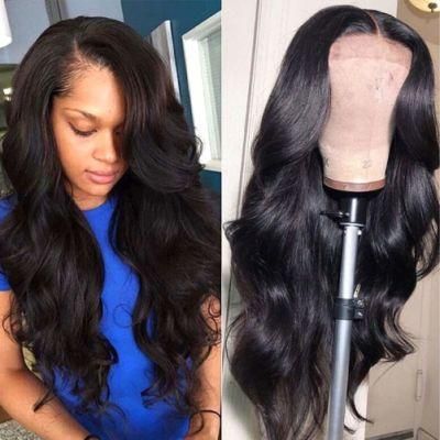 Virgin Hair Wigs 20 Inch Body Wave Human Hair Lace Front Wigs with Baby Hair Pre Plucked 150% Density