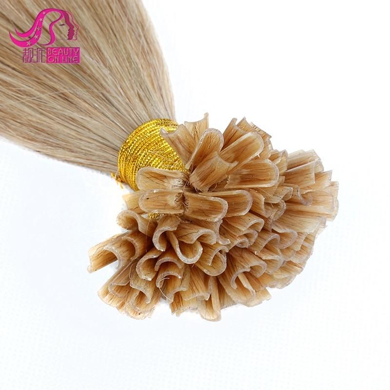 8"-30" Italian Keratin Nail Tip U Tip, Stick Tip, I Tip, Flat Tip Hair Extensions, 100 Indian Remy Human Hair Extension