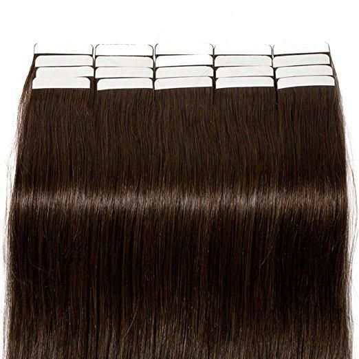 100% Virgin Hair Tape in Human Hair Extensions (AV-TP20-2)