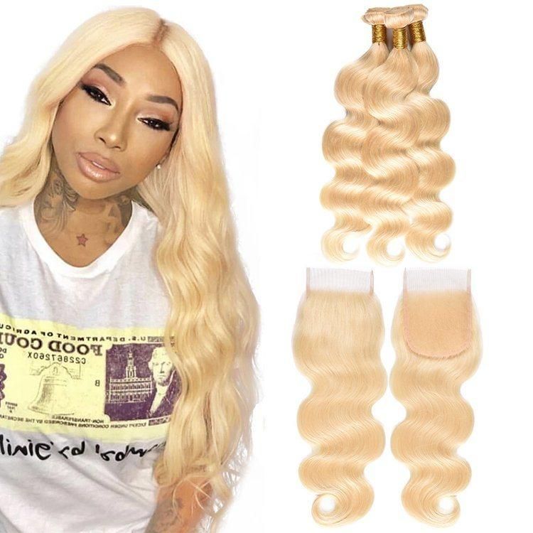 Kbeth Skin Transparent Lace Closure for Black Women 5*5 6*6 7*7 No Shedding Hair Bulk Body Wave Brazilian Hair 613 Blonde Human Hair Closures Wholesale