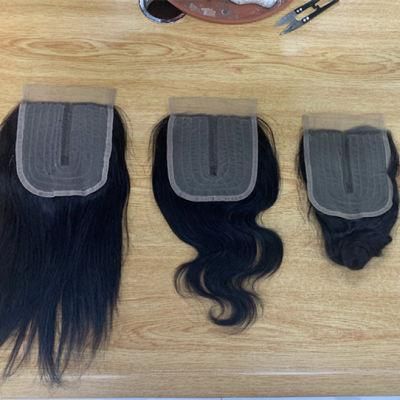 Machine Made Lace Closure 4X4 Lace Closure Human Hair