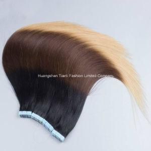 18&quot;-2.0g/Piece Straight Hair Extension Ombre Tape Hair Double Drawn Hair