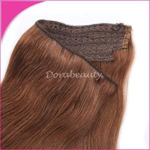 Human Remy Hair Halo Hair Extensions with Wire