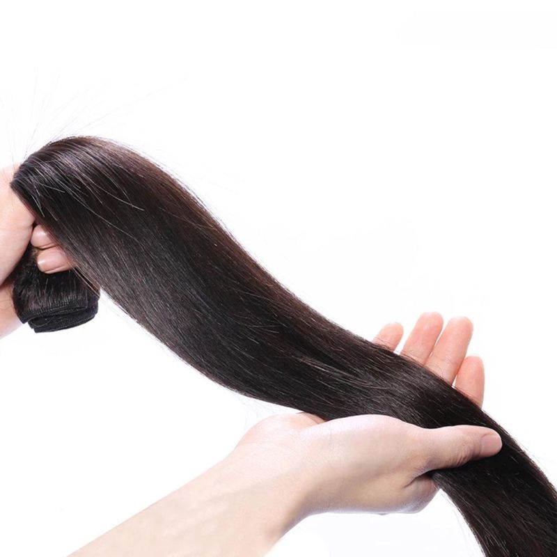 Brazilian Straight Hair Bundles 100% Natural Human Hair Bundles Double Wefts Thick Remy Hair 40 Inches