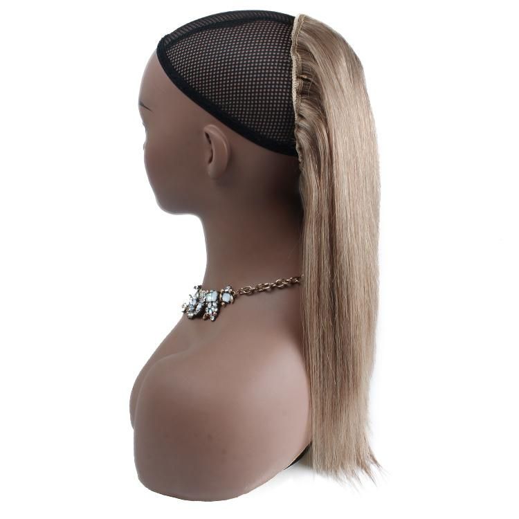 Wholesale Straight Natural Human Hair Drawstring Ponytail Hair Extension