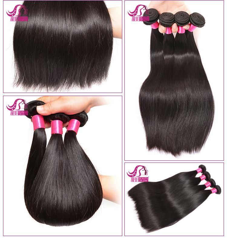 100% Virgin Human Hair Extension, Malaysian Straight Hair Weave Bundles
