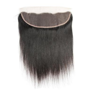 Top Quality Human Hair Peruvian Straight 13X4 Frontal Lace Closure