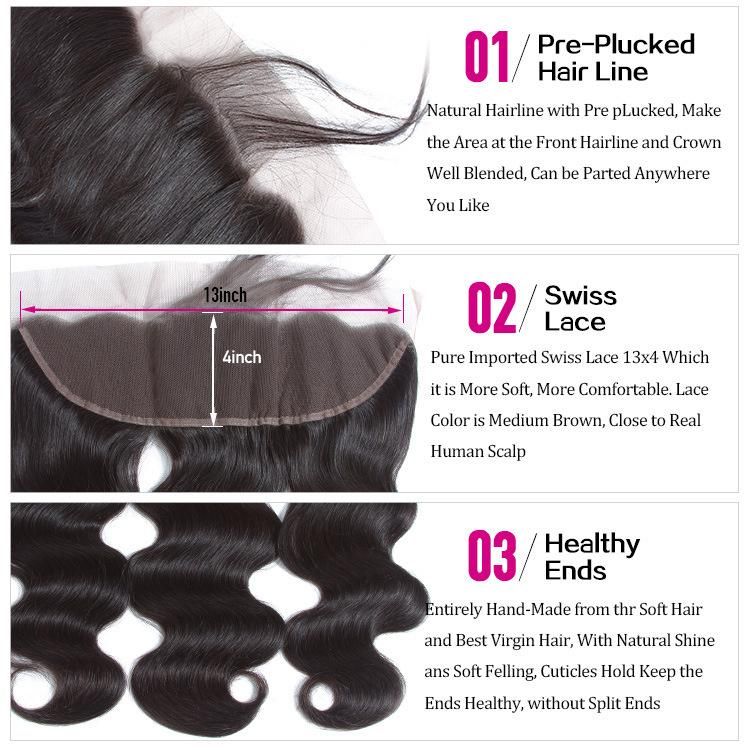 Kbeth Virgin Indian 13*4 Body Wave Lace Closure Frontal 2017 Wholesale Cheap Natural Wave 100% Virgin Brazilian Human Hair Closure