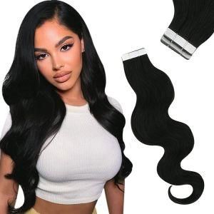 Soft Body Wave Human Hair Tape Hair Extension Weft