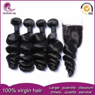 Wholesale Unprocessed Vietnamese Virgin Human Hair Weave with Lace Closure
