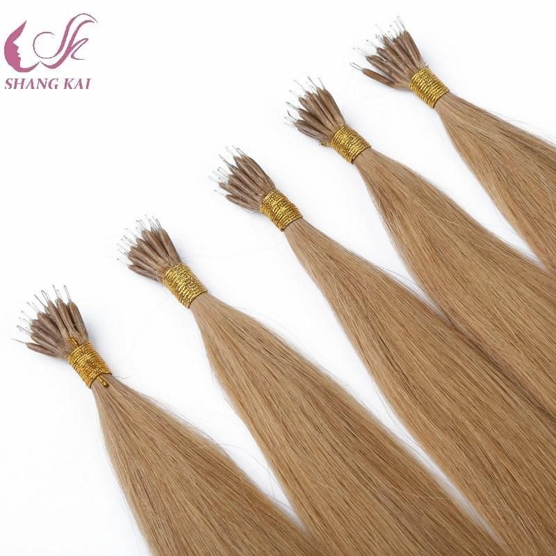 Wholesale Brown Color 100% Human Remy Hair Extensions Nano Ring Hair