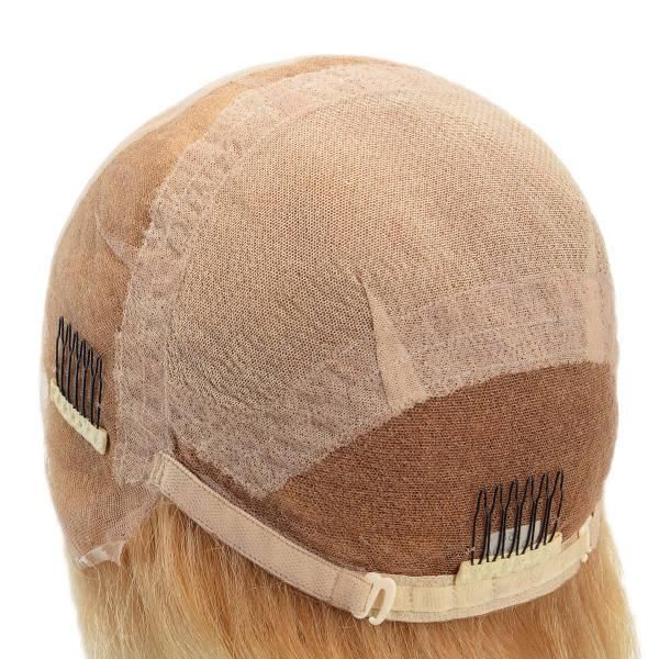 Full French Lace Wig Silk Top Long Human Virgin Hair Women Hair Systems
