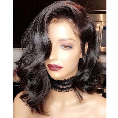 Kbeth Middle Length Body Wave Short Bob Human Hair Wigs for Black Women with Baby Hair 13*4 Brazilian Remy Hair Pre Plucked China Wig Wholesale