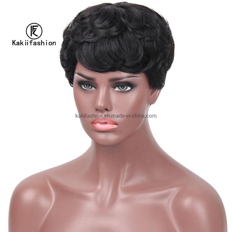Kakiifashion Hair Cheap Price Short Synthetic Short Hairstyles Pixie Cut Wig